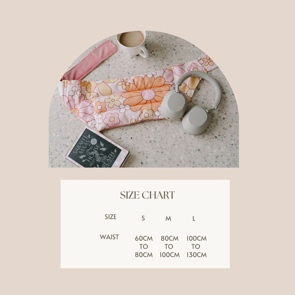 Wrap Around Belt Heat Pack size guide