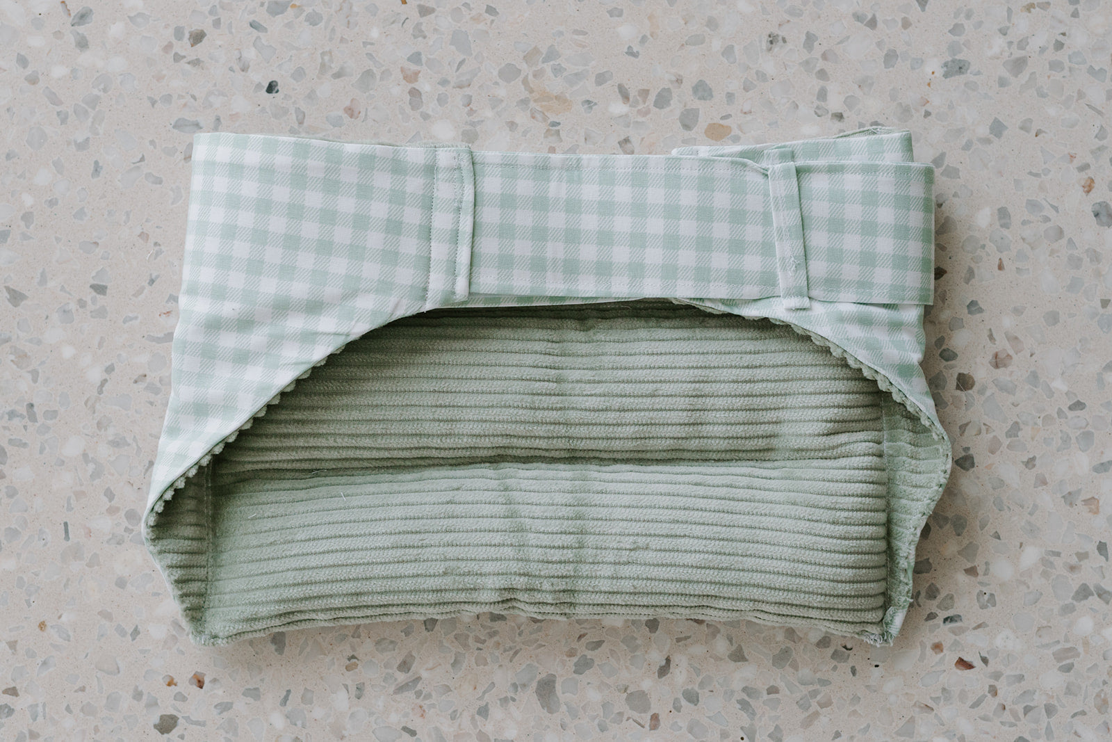 Wrap Around Belt Heat Pack — Sage Gingham